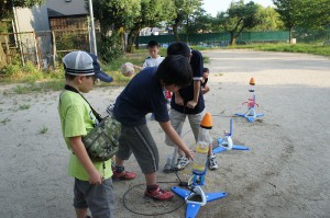 ３機一度に。