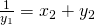 \frac{1}{y_1}=x_2+y_2